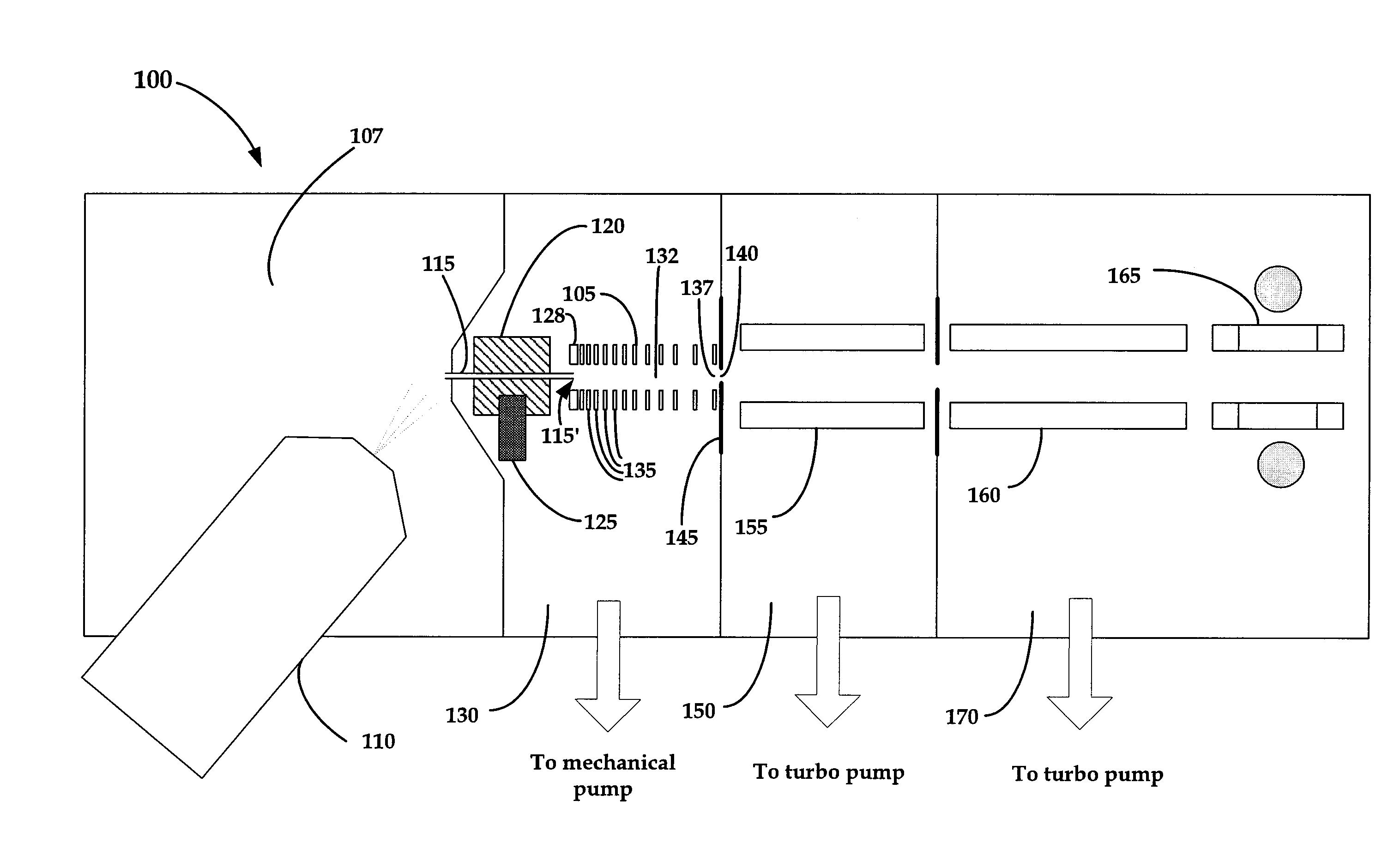 Electro-dynamic or electro-static lens coupled to a stacked ring ion guide