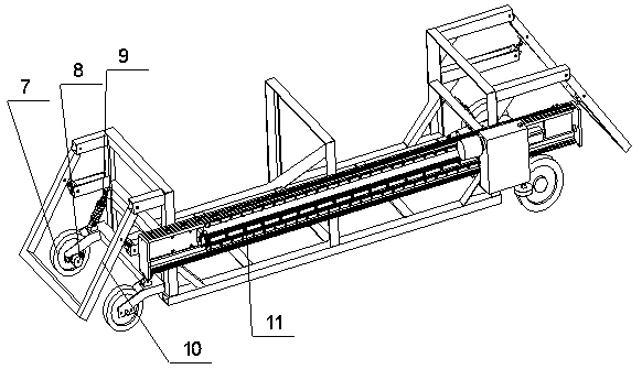 A coke oven temperature measuring robot without repeated start and stop