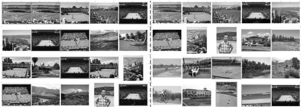 K-means cluster diversified searching method on manifold surface and based on geodesic distance