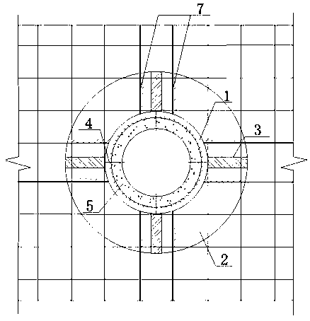 Rigid connecting structure of tubular pile and cushion cap