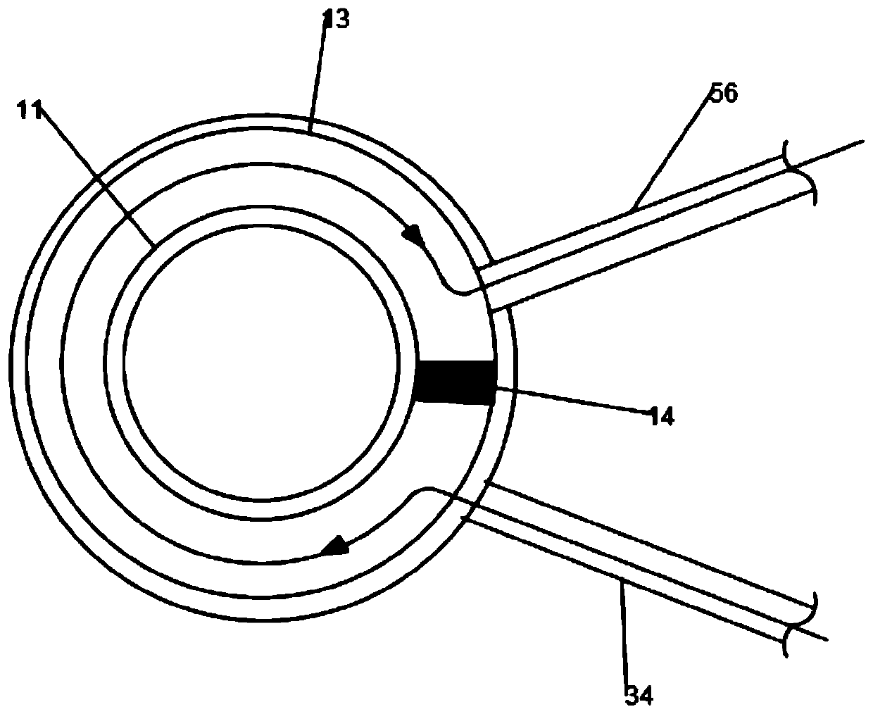 Desulfurized-gypsum calcining device and method using natural gas as heat source