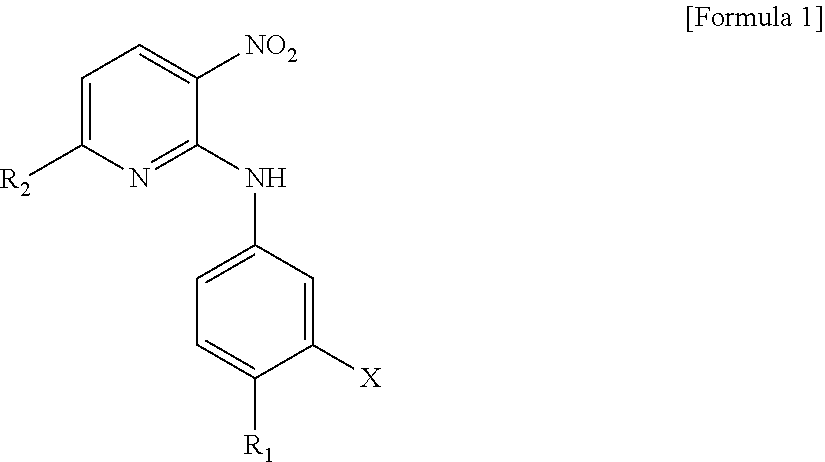 Novel 2,6-substituted-3-nitropyridine derivative, method for preparing same, and pharmaceutical composition including same