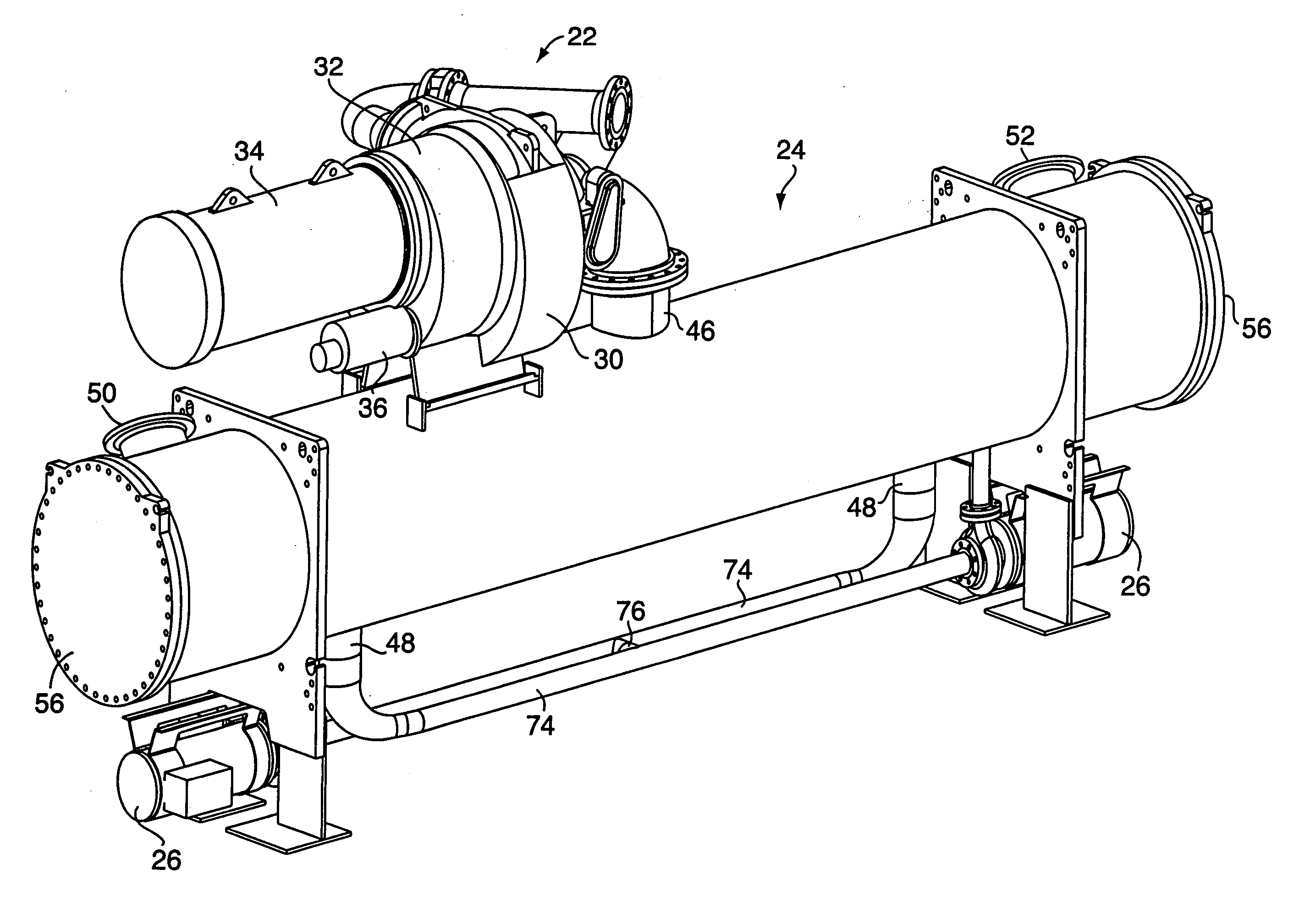 Method and apparatus for decreasing marine vessel power plant exhaust temperature