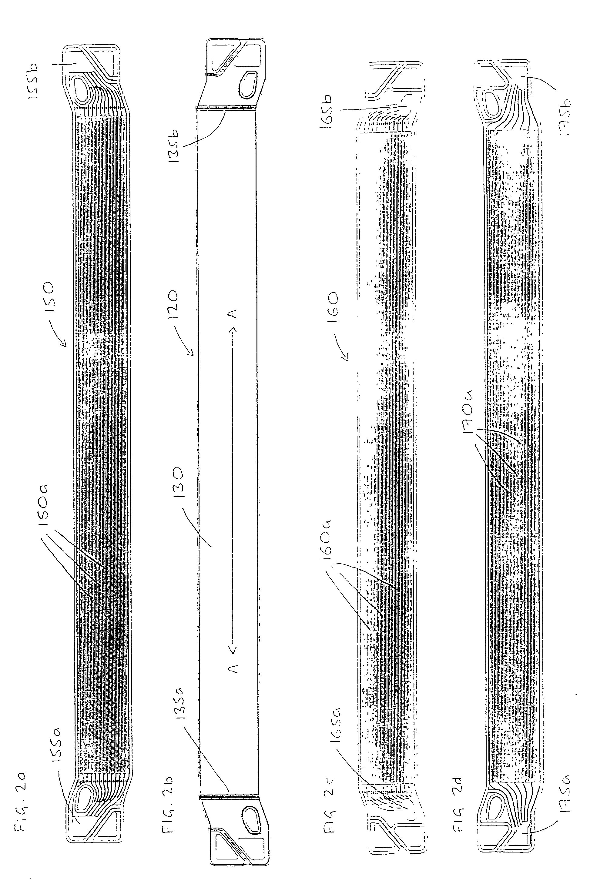 Electrochemical fuel cell with an electrode having an in-plane nonuniform structure