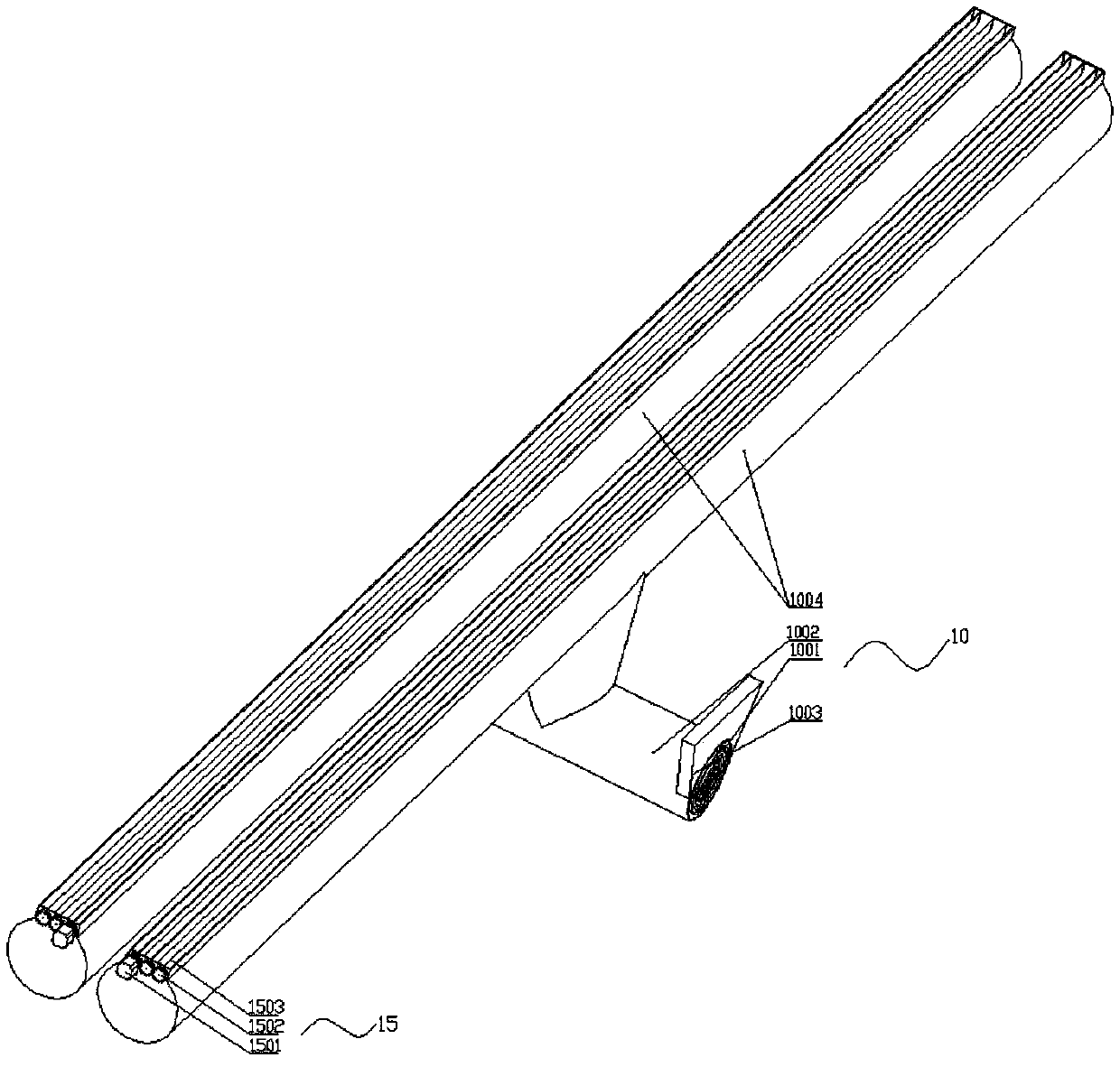 Inclined boom sprayer spraying system