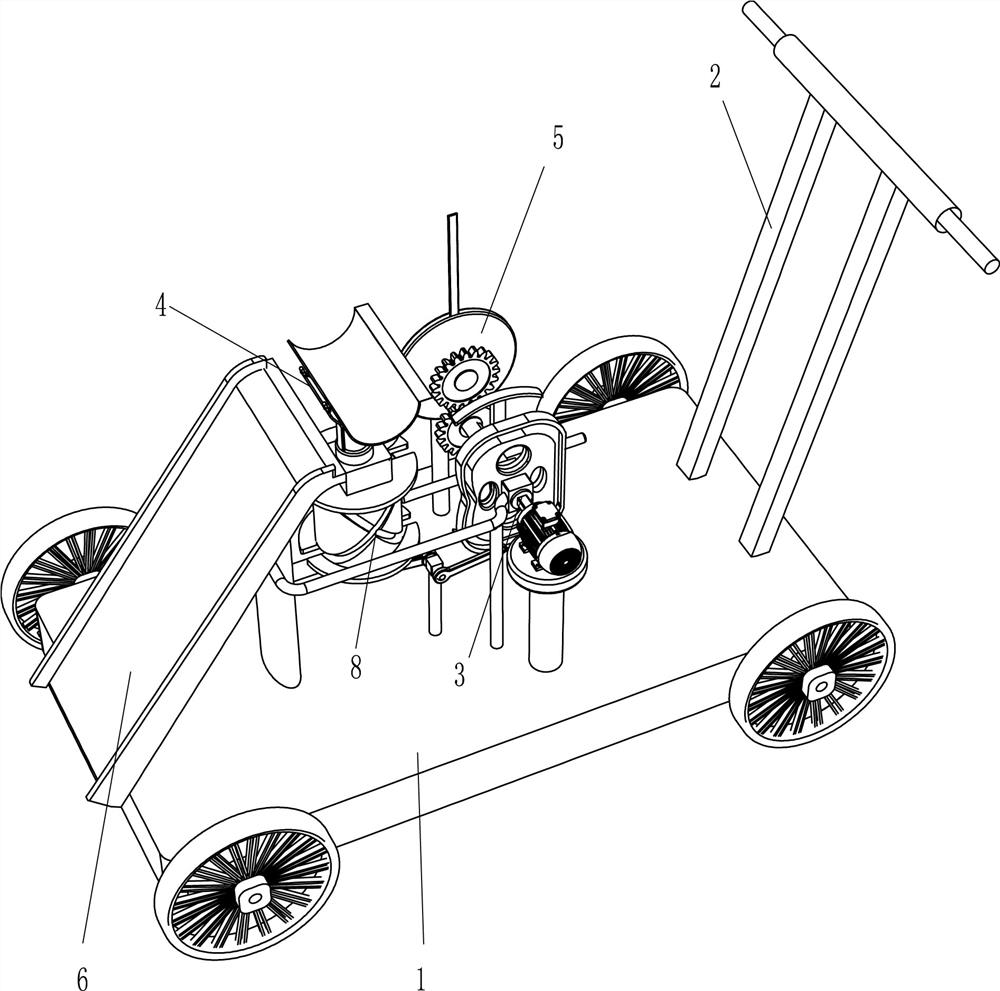 Agricultural rice cutting-off equipment