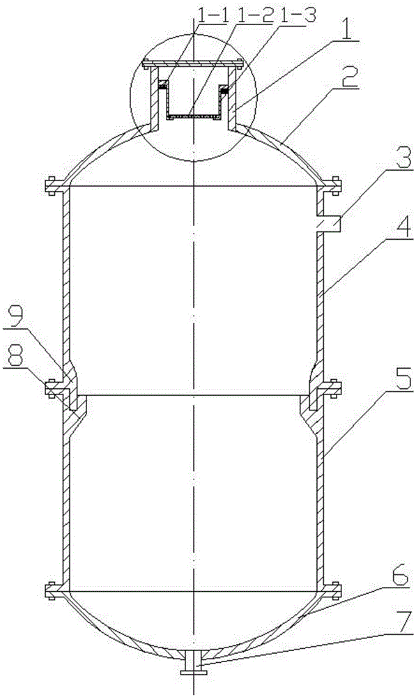 Adsorption column with high sealing performance and high filtering performance