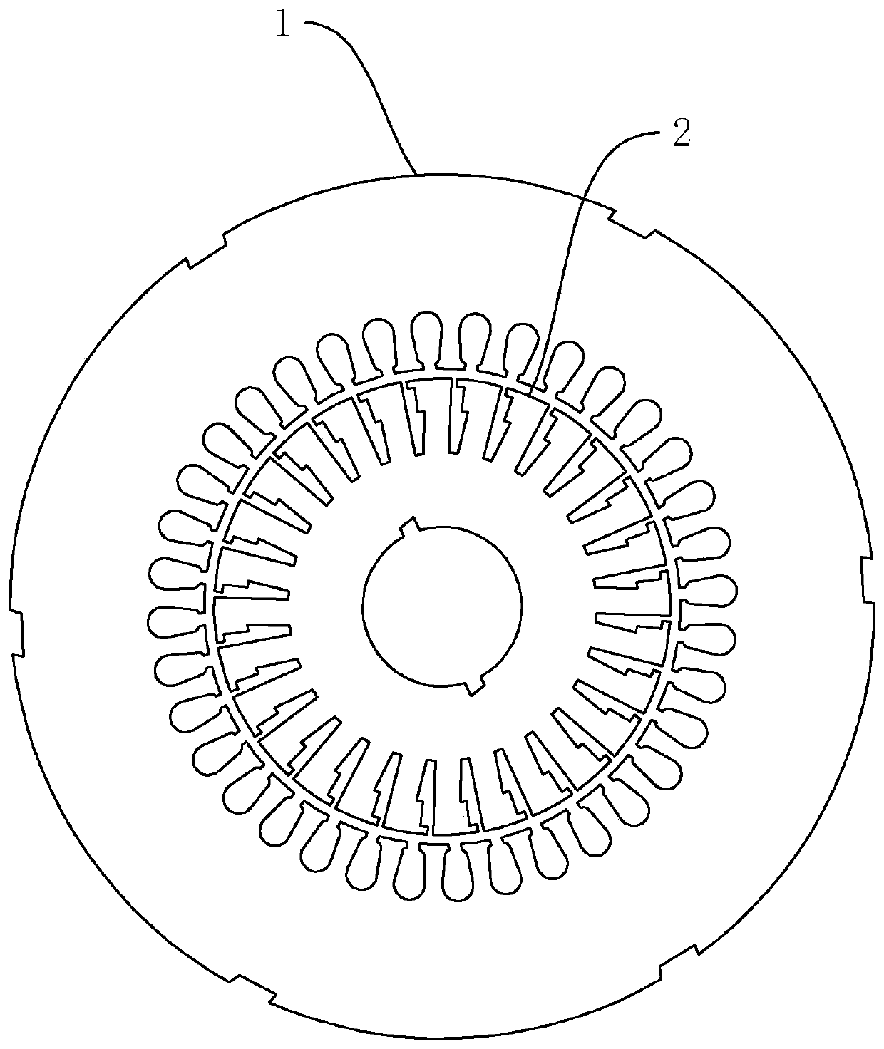 A production process for punching electric motors