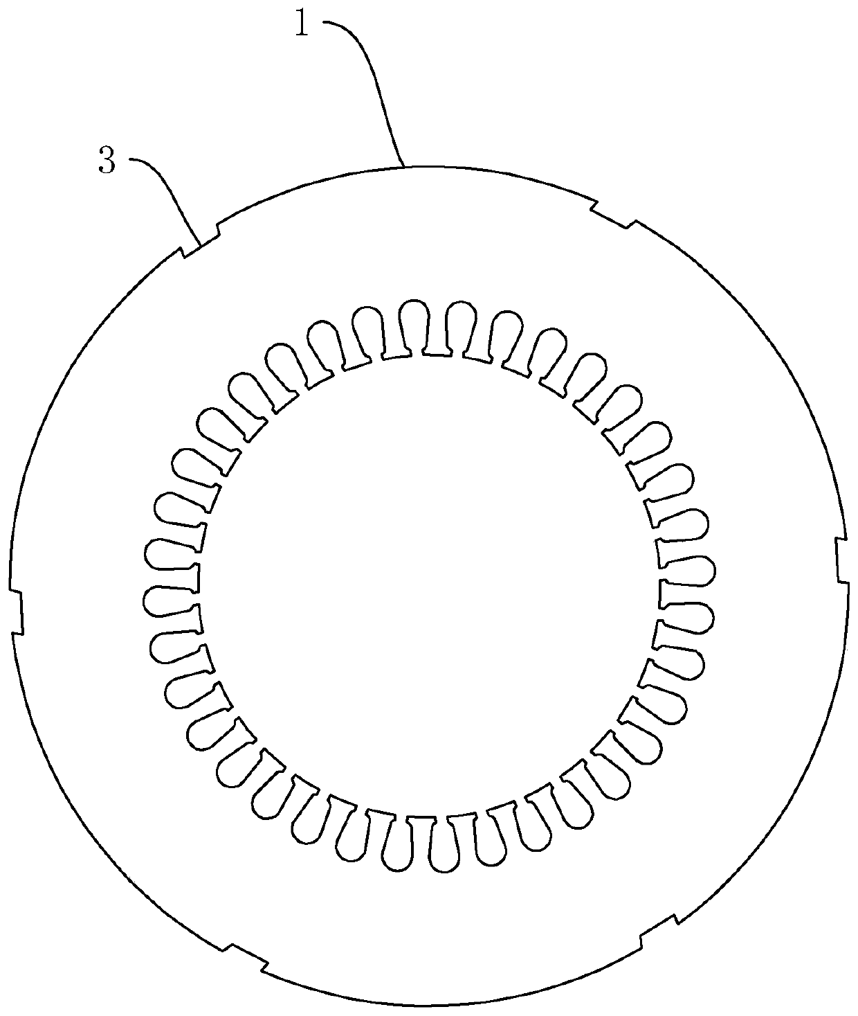 A production process for punching electric motors