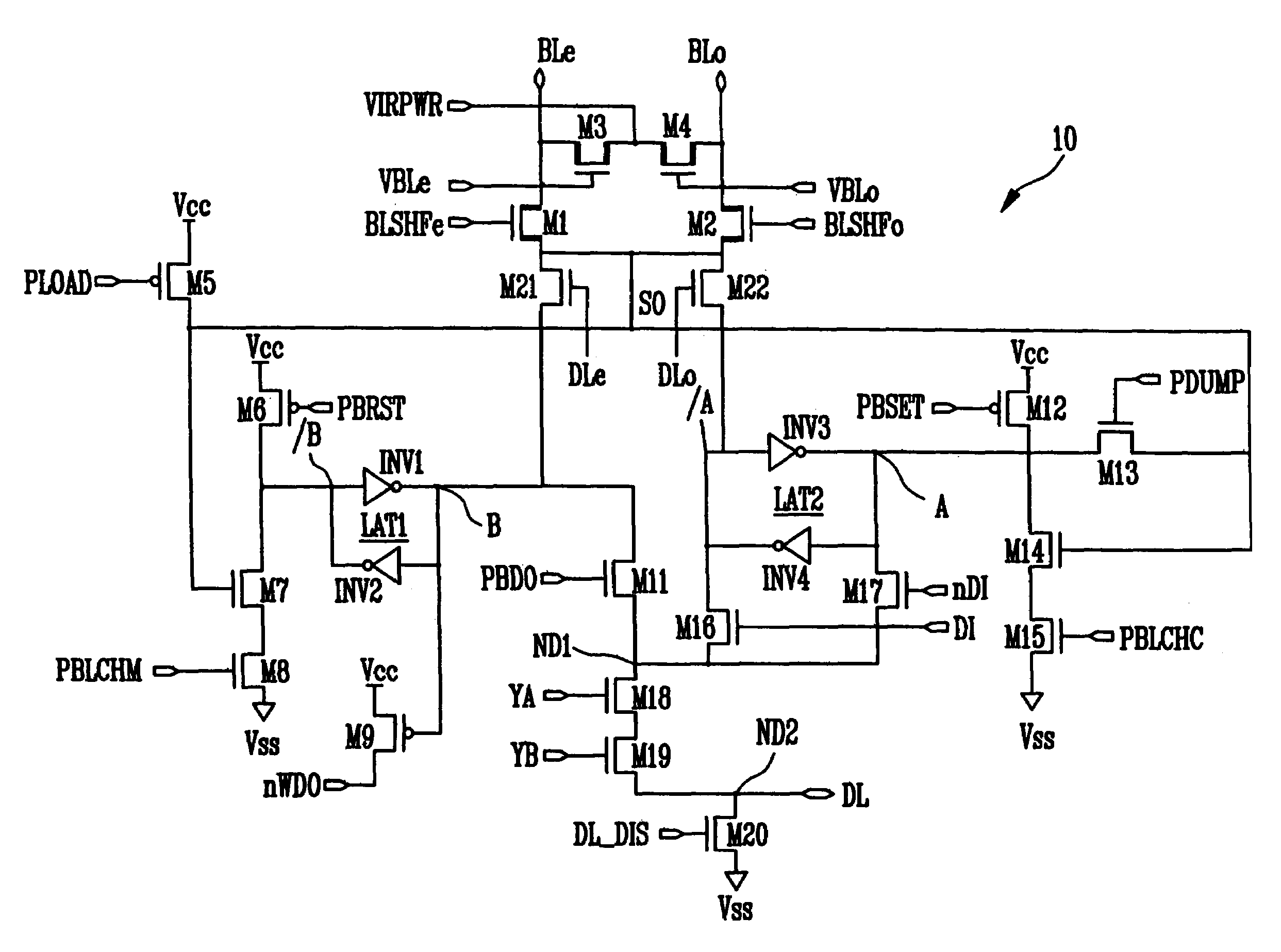 Page buffer of flash memory device and data program method using the same