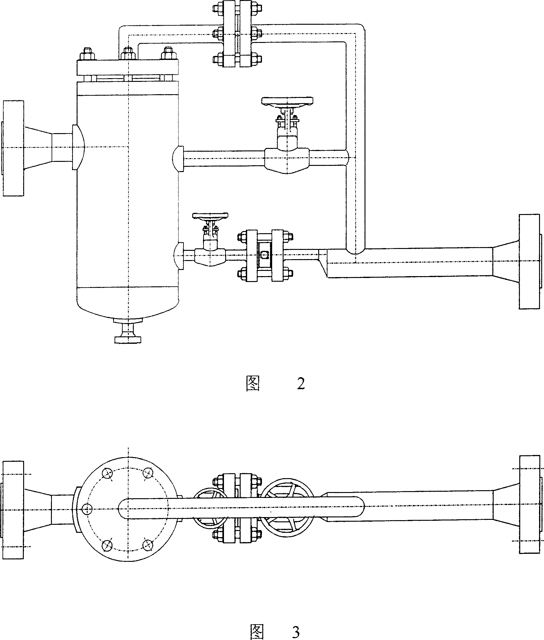 Gas-liquid polyphase flow separating rectifying device and measurement device thereof