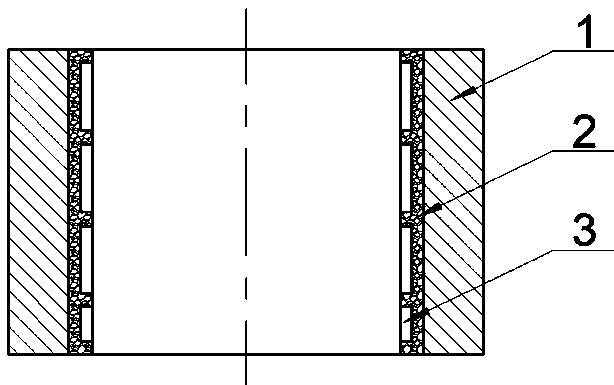 Manufacturing method of radial strengthening sliding bearing static ring