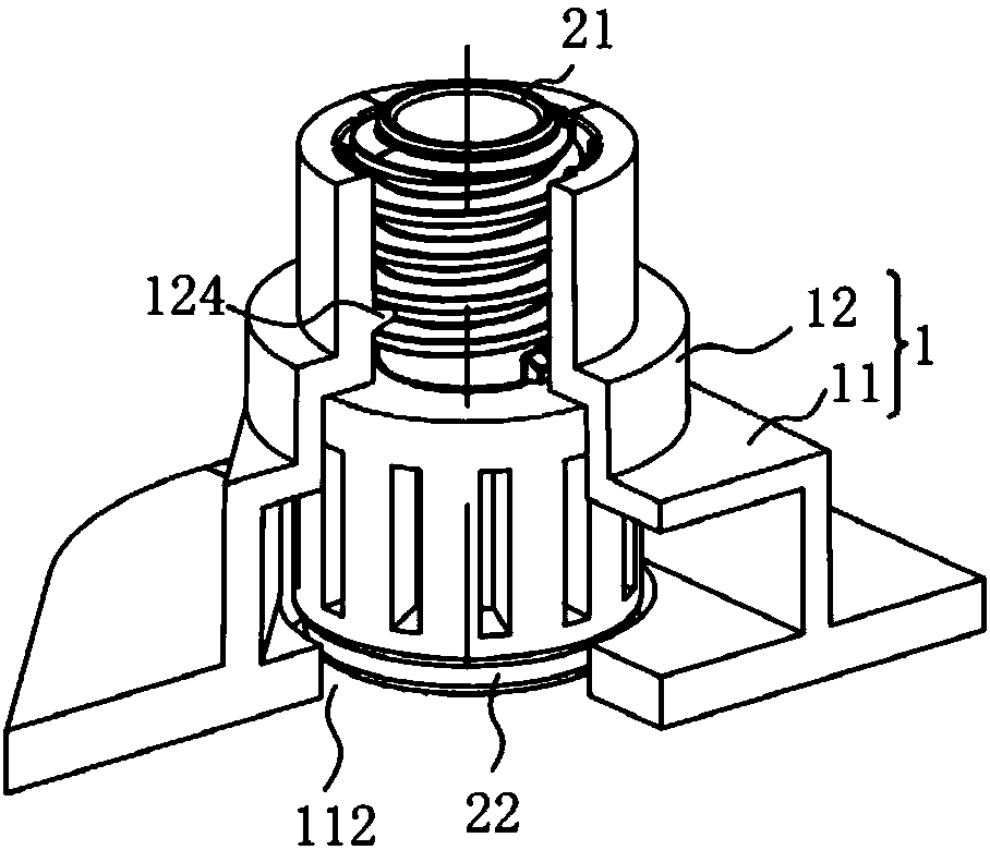 Bottom foot and household appliance