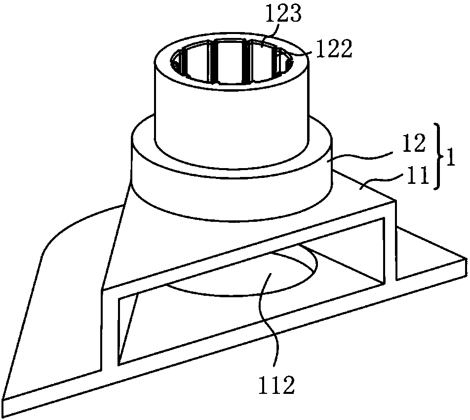 Bottom foot and household appliance