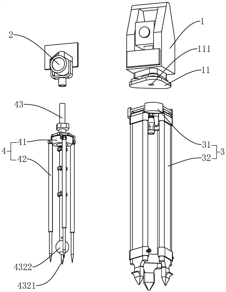 Measuring and positioning coordinate conversion device and its construction method under complex terrain conditions