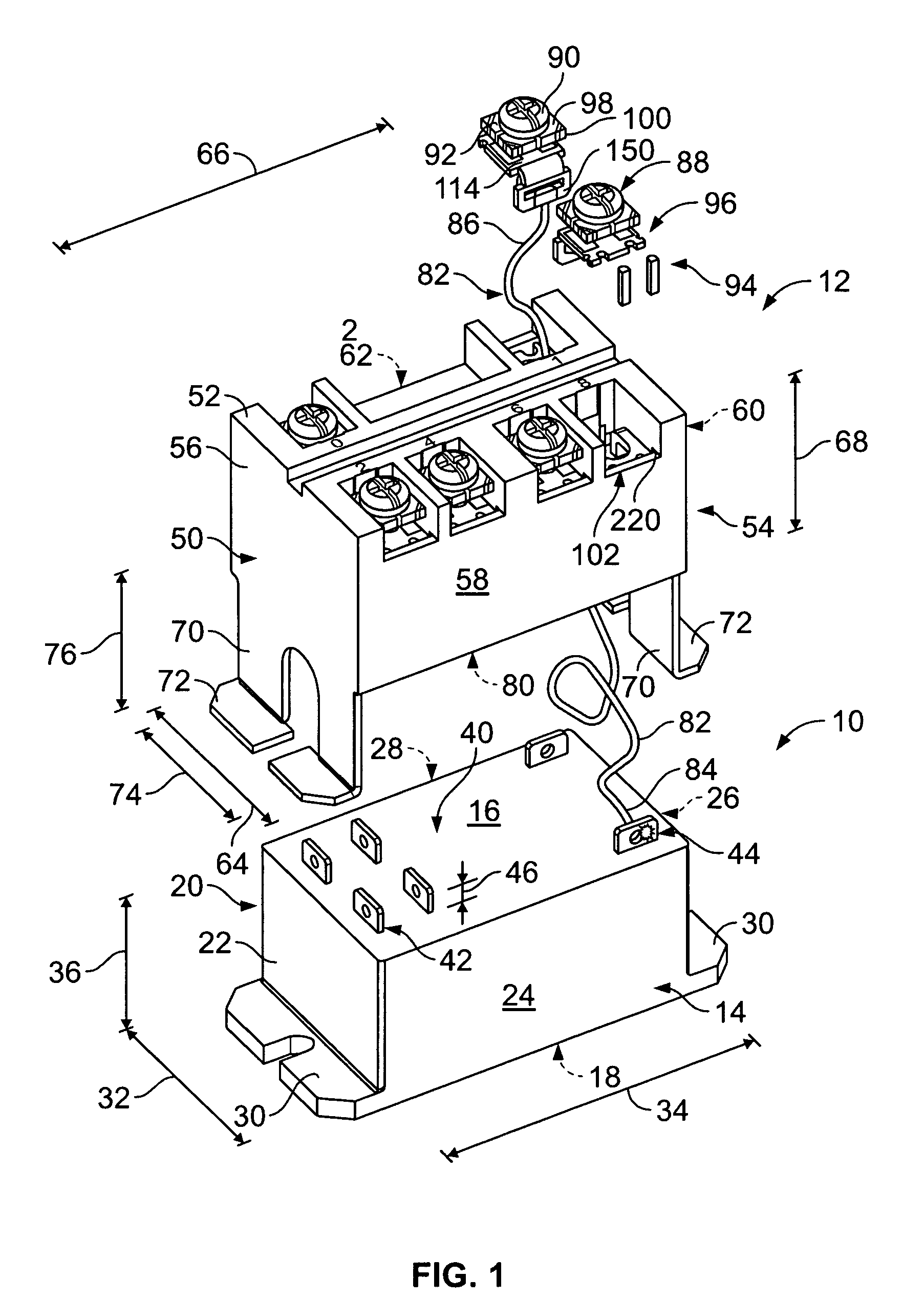 Quick connect terminal adapter for electronic packages