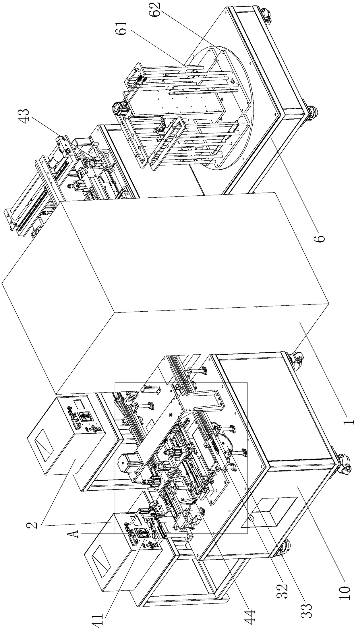 Automatic machine integrated with punching and riveting