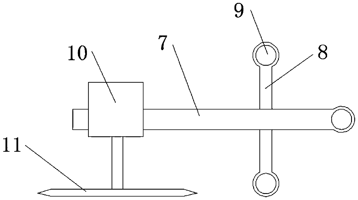 Movable plastic pipeline cutting device