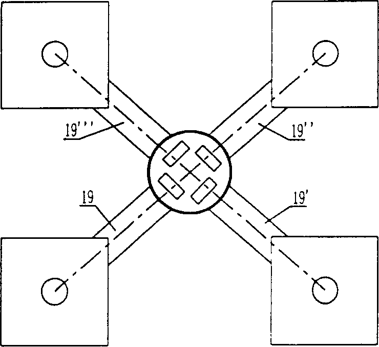 Sun light collected light-conduction tube transmission illumination device