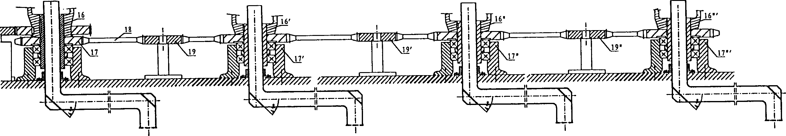 Sun light collected light-conduction tube transmission illumination device