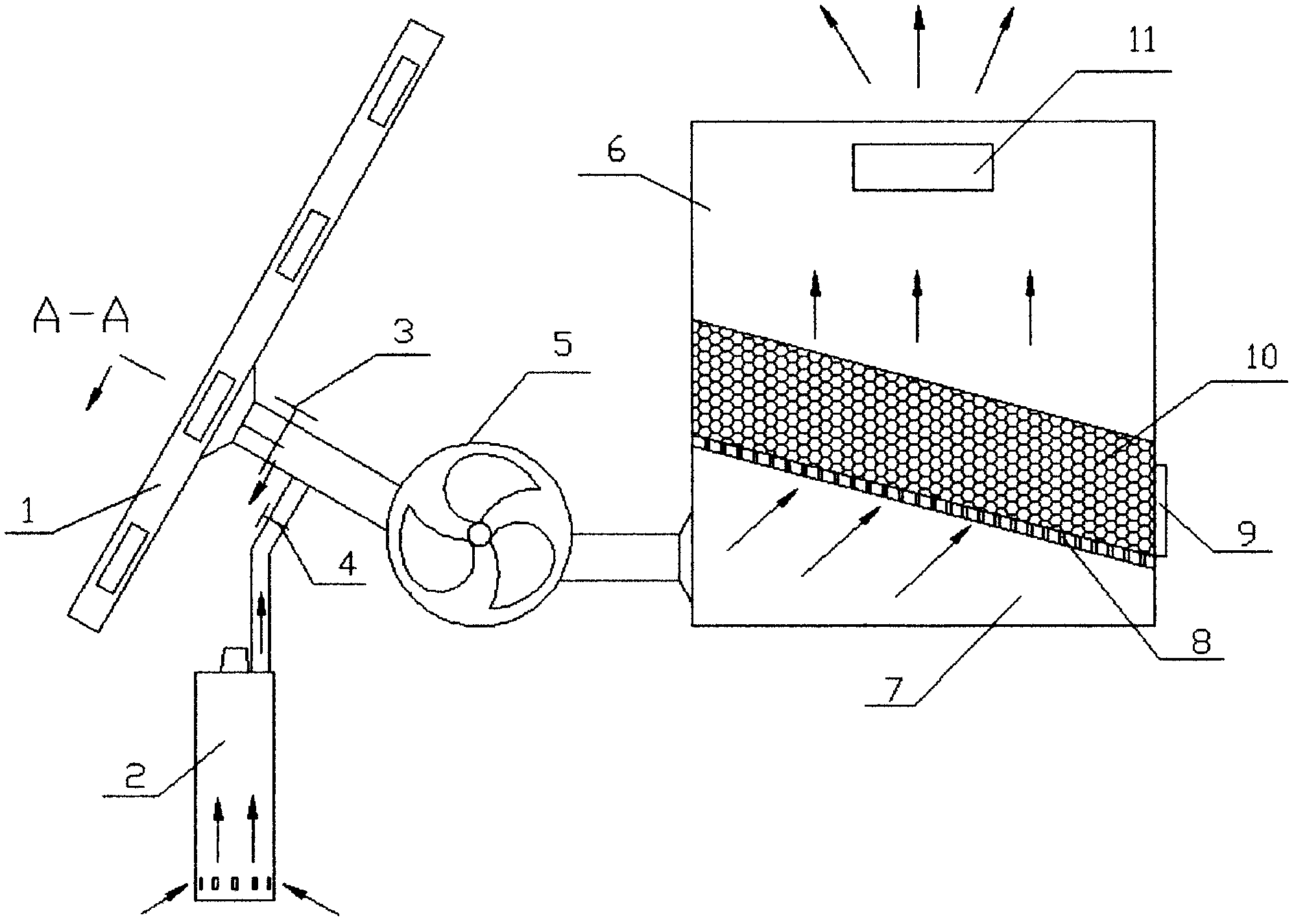 Solar auxiliary heating type drier