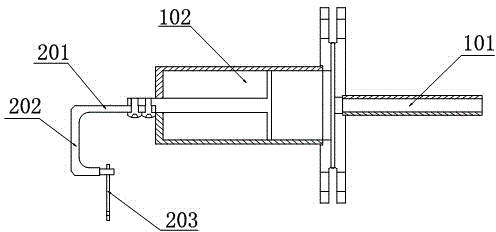 Testing device and method of ignition threshold of nuclear passive hydrogen recombiner