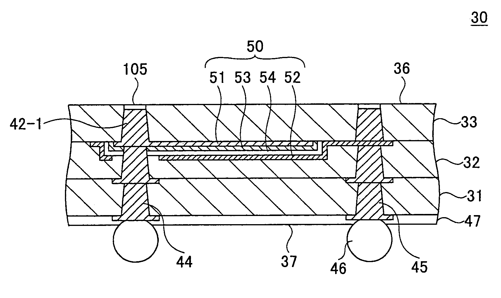 Substrate for carrying a semiconductor chip and a manufacturing method thereof