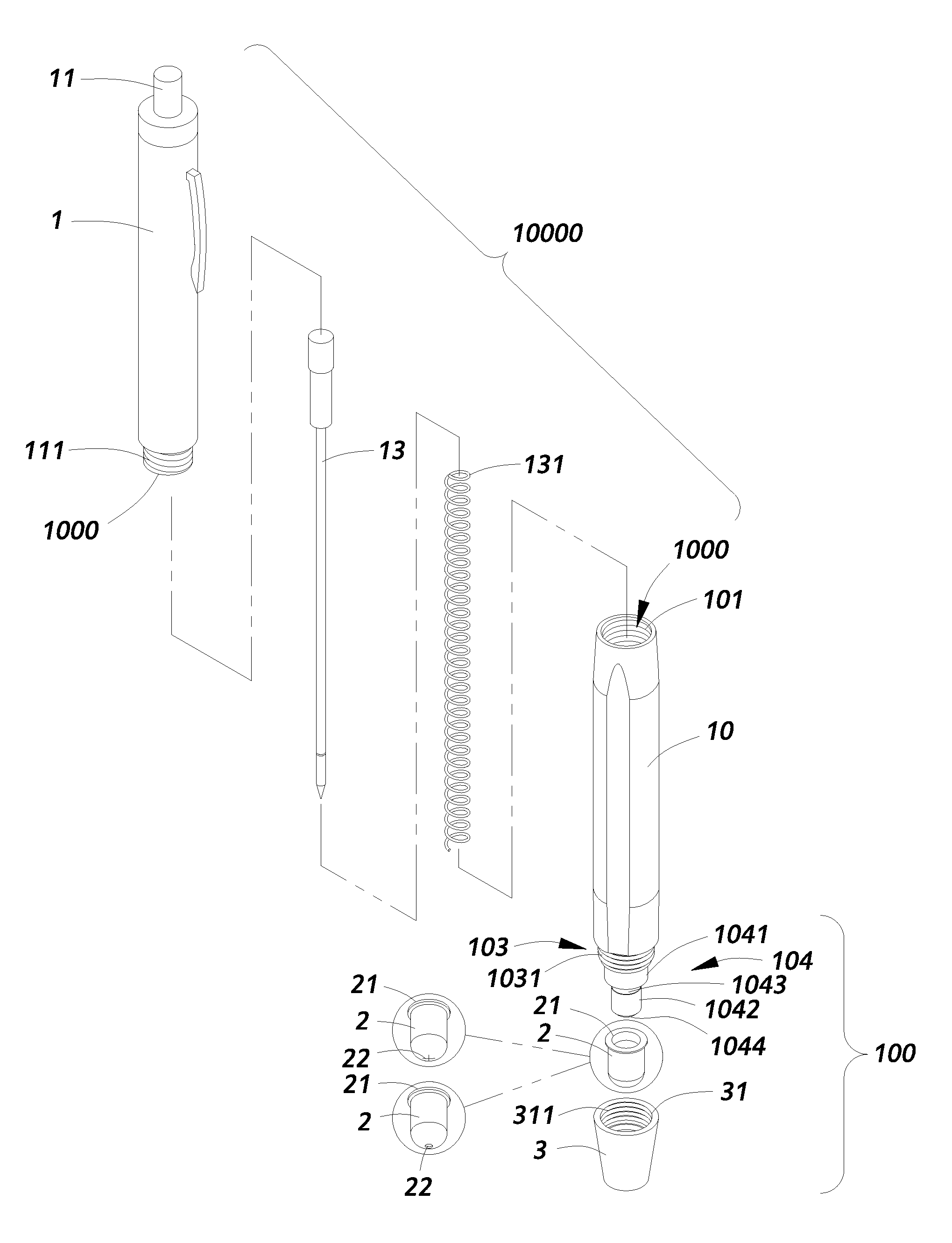 Touch pen structure