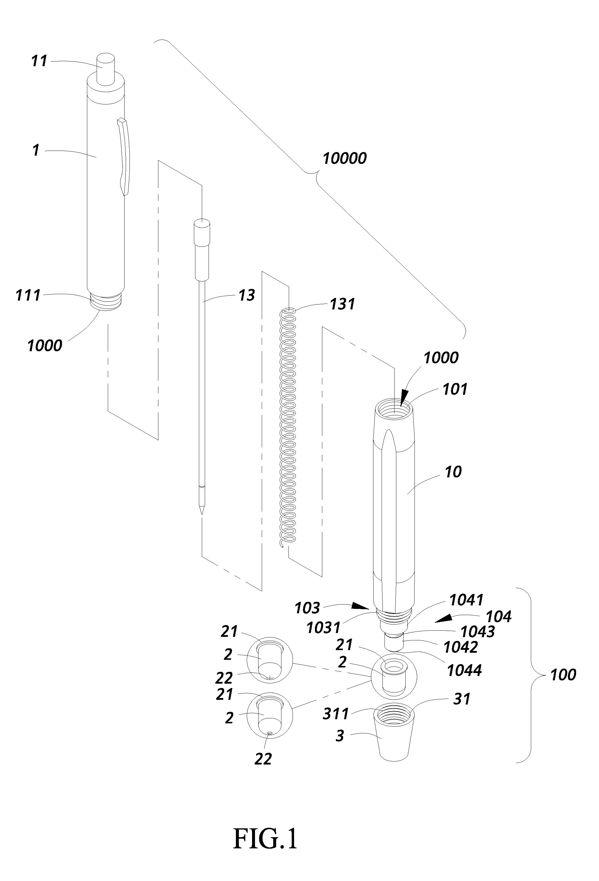 Touch pen structure