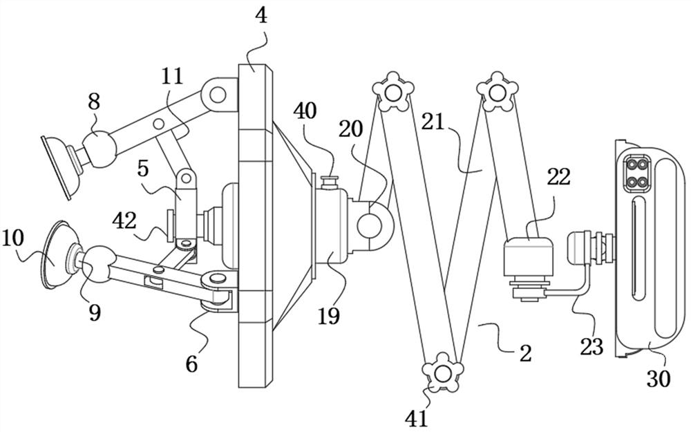 Terminal auxiliary installation equipment suitable for vehicle-mounted navigation and method thereof