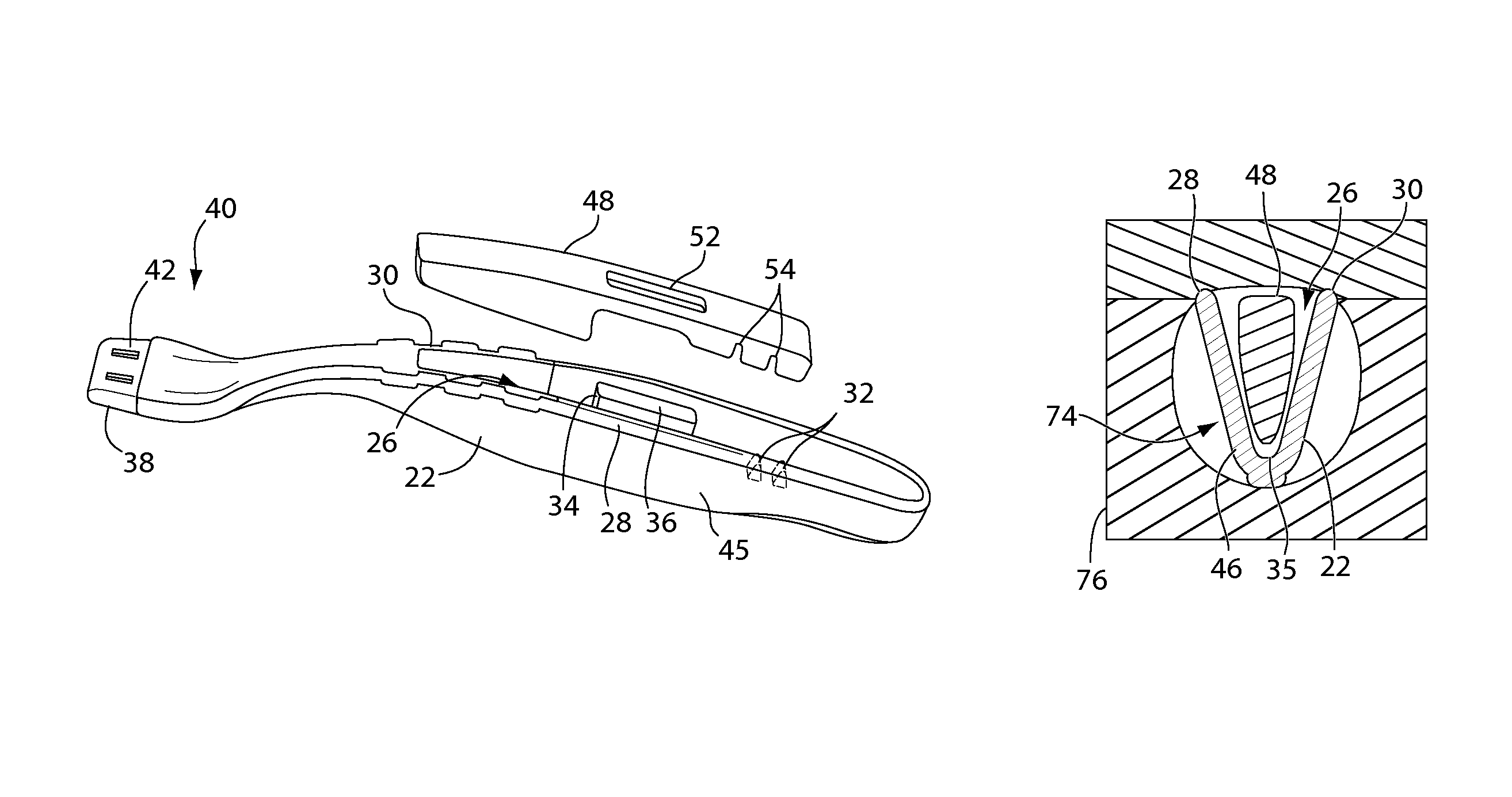 Method for making a handle for a personal grooming device