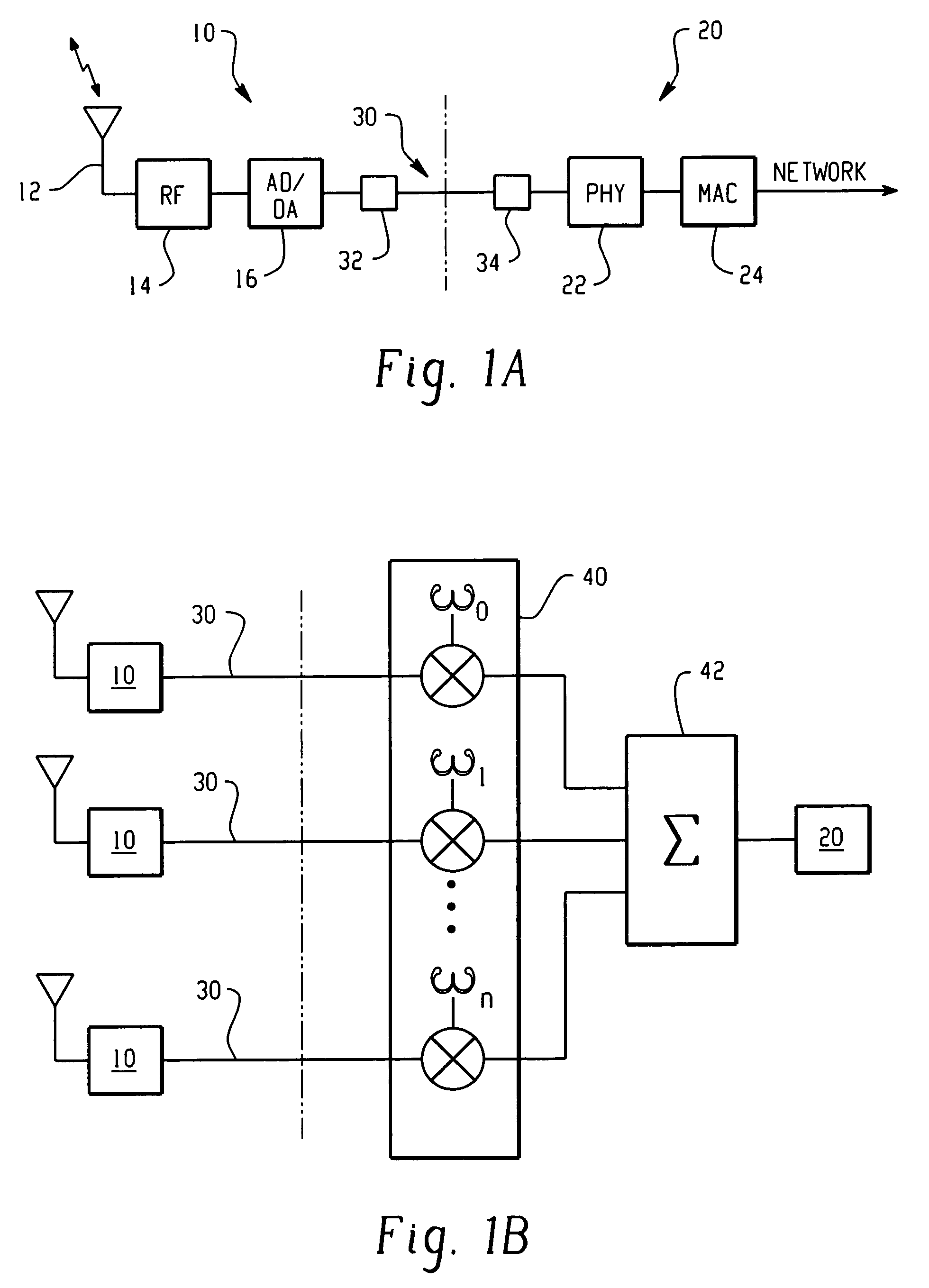 Wireless LAN with distributed access points for space management