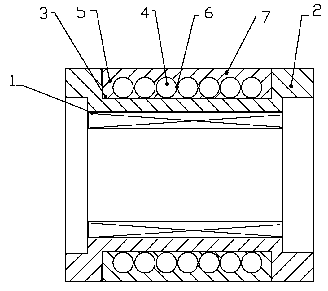 Water cooling method and cooling device for motor