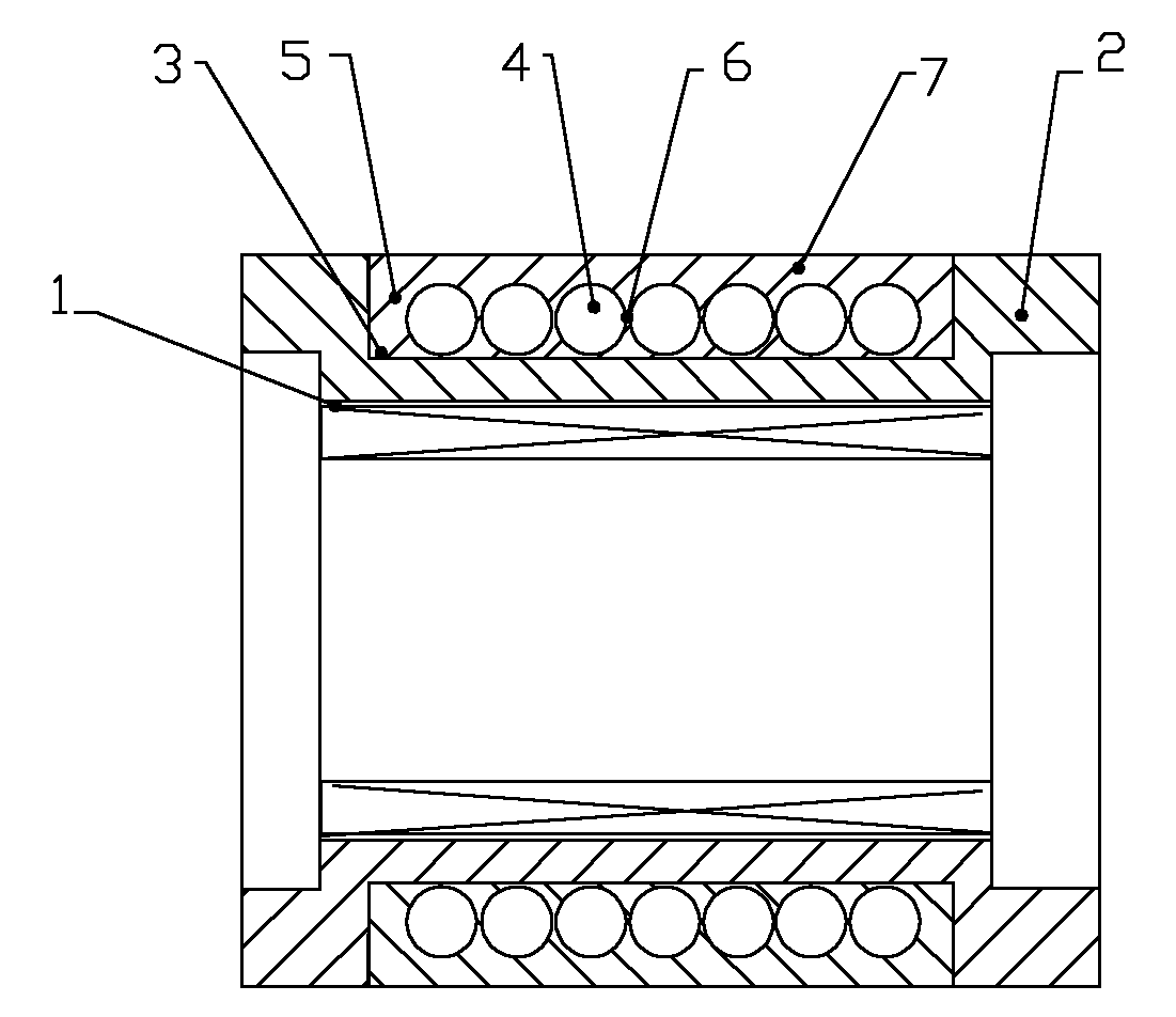 Water cooling method and cooling device for motor