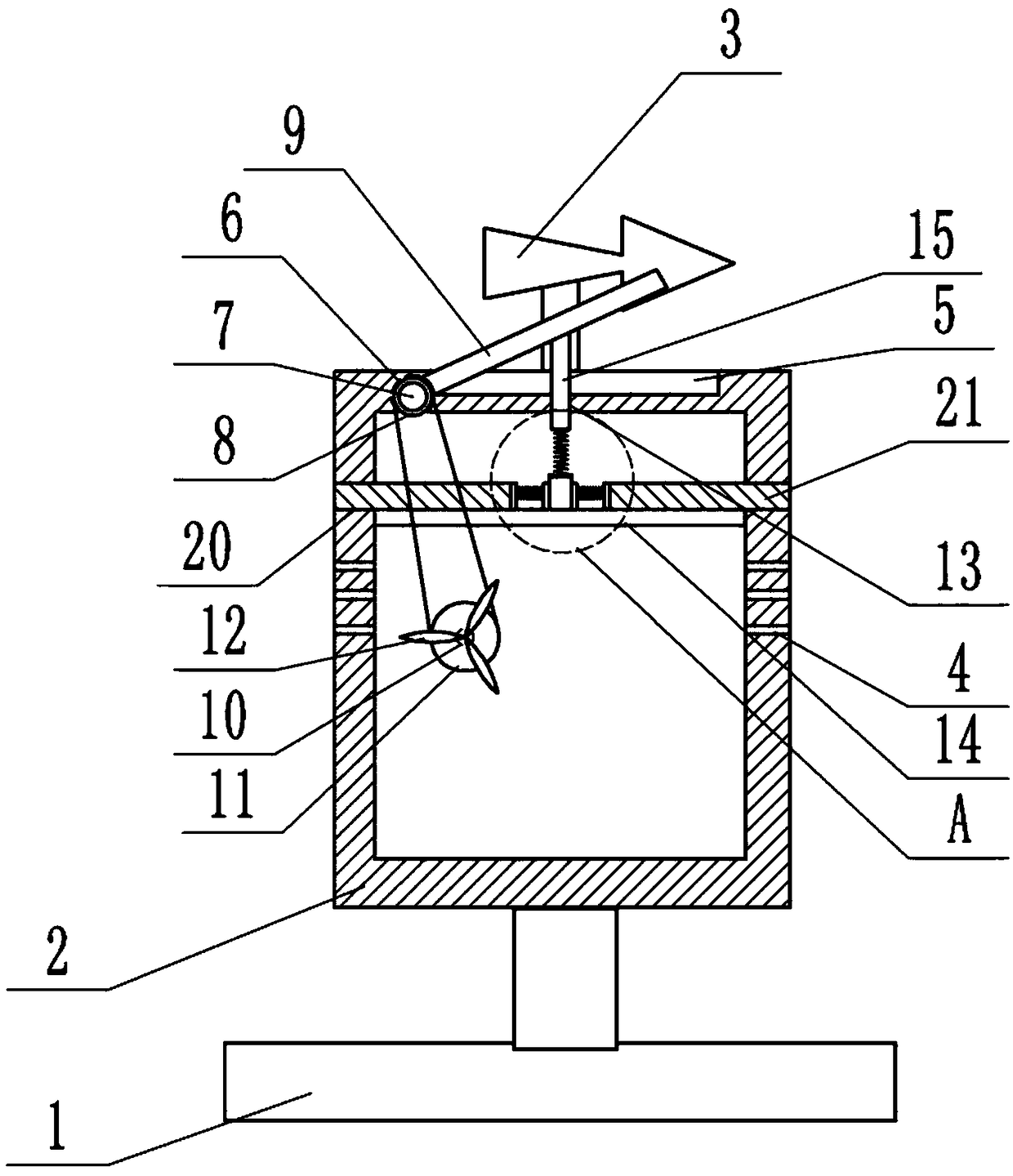 A dehumidification ventilation type electric distribution cabinet