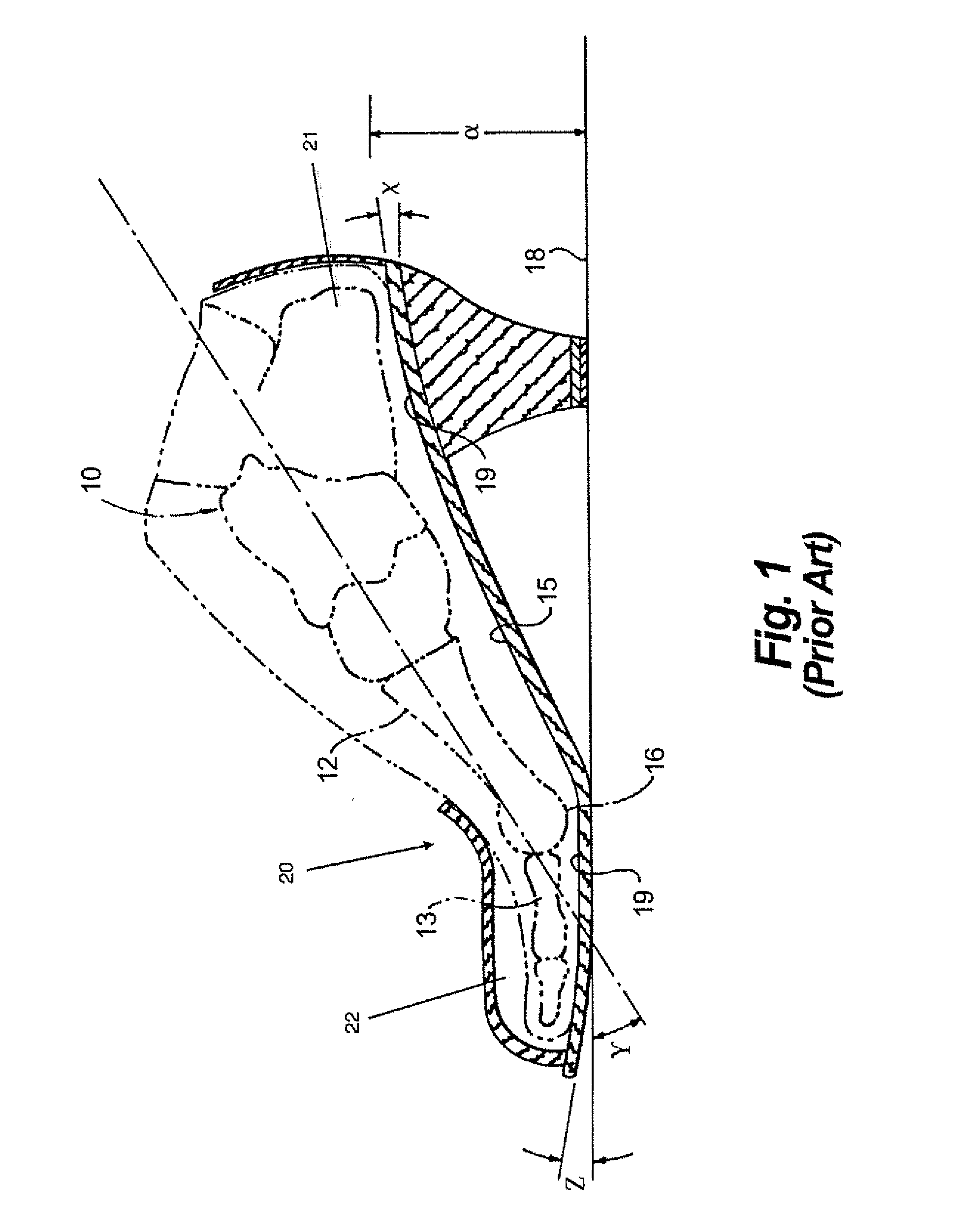 Shoe last and method for providing a shoe having an improved heel rest