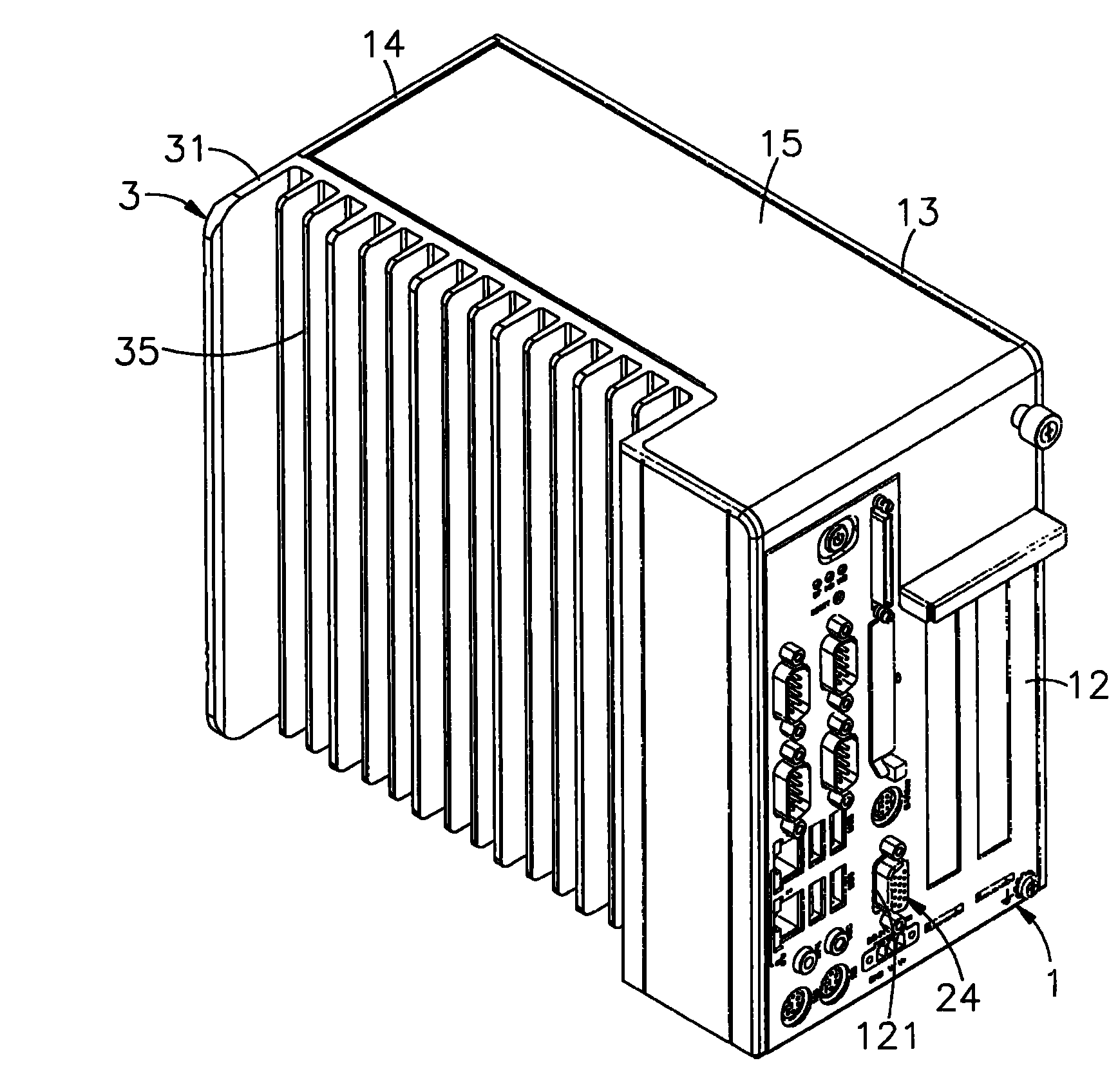 Elastic thermal conduction structure for multiple heat sources of fanless electronic device