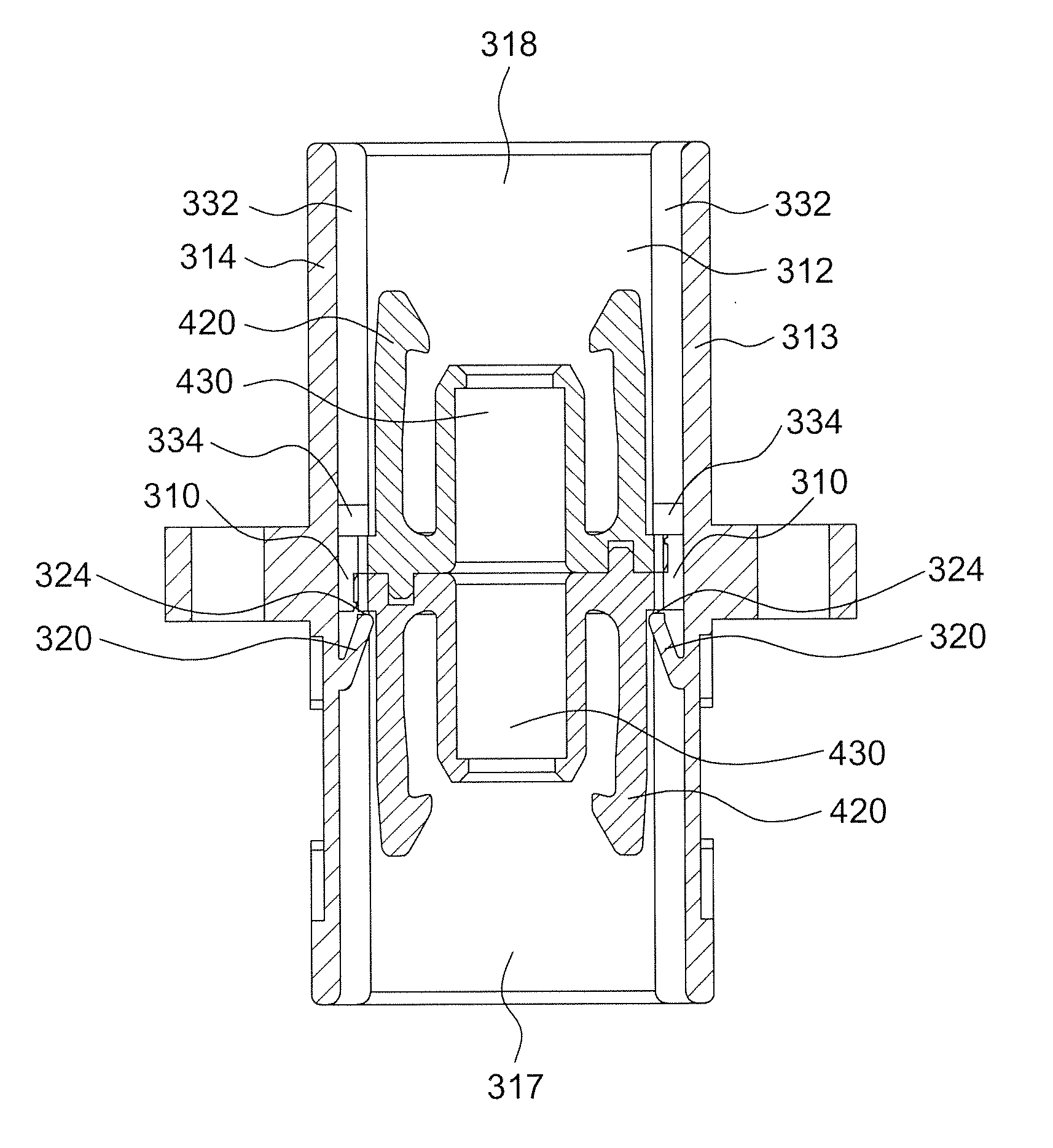 One-piece optical fiber adapter