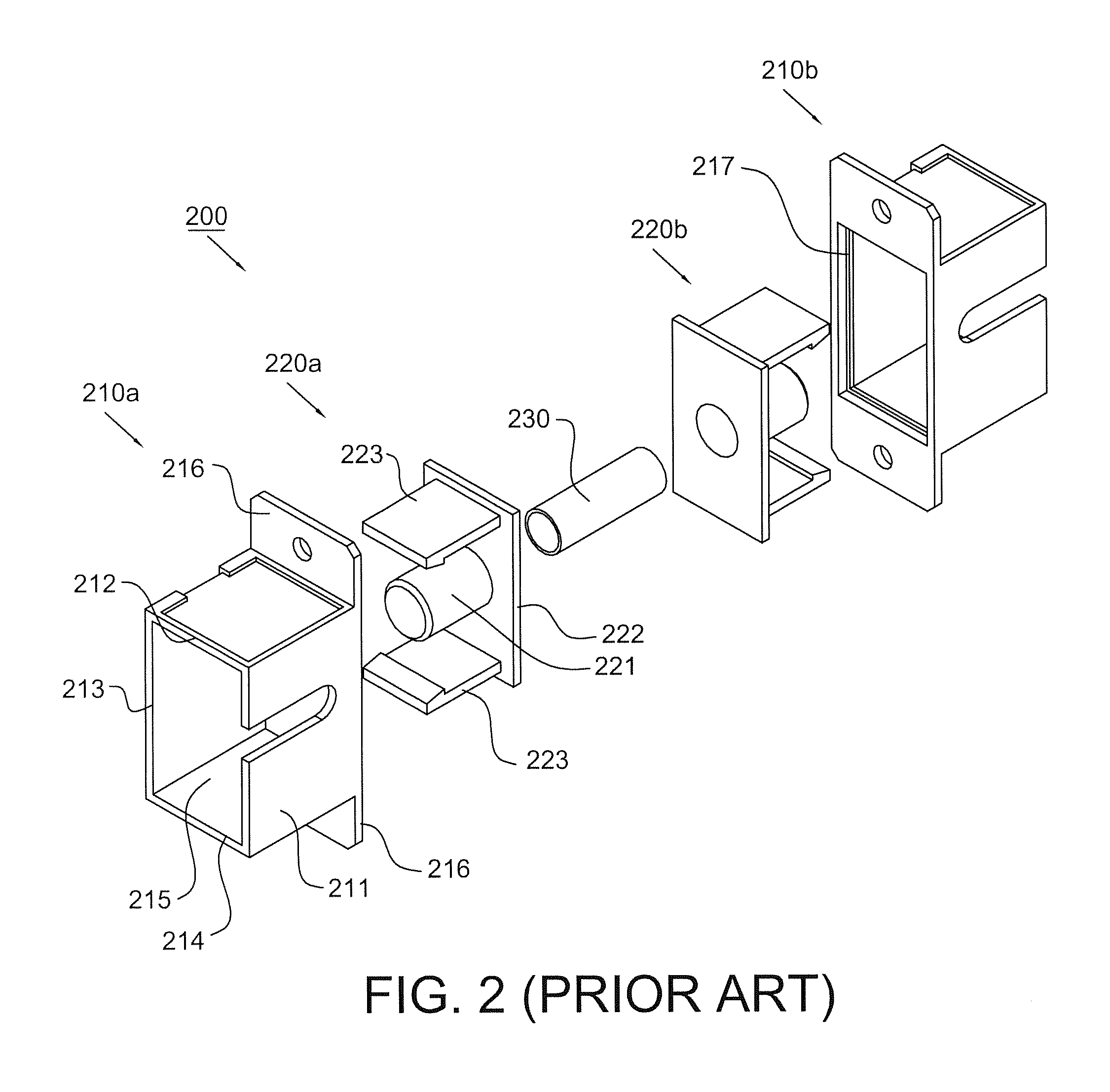 One-piece optical fiber adapter