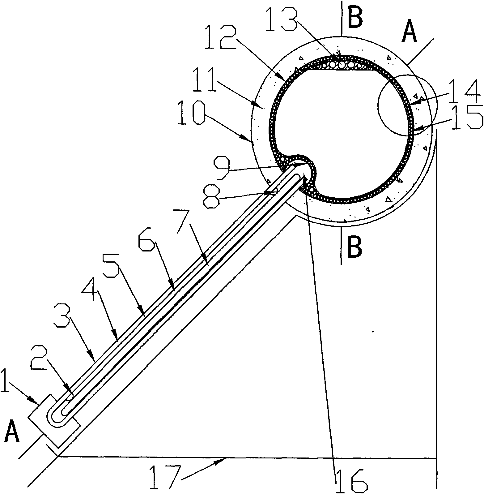 All-plastic straight pressure-bearing double-cycle solar water heater