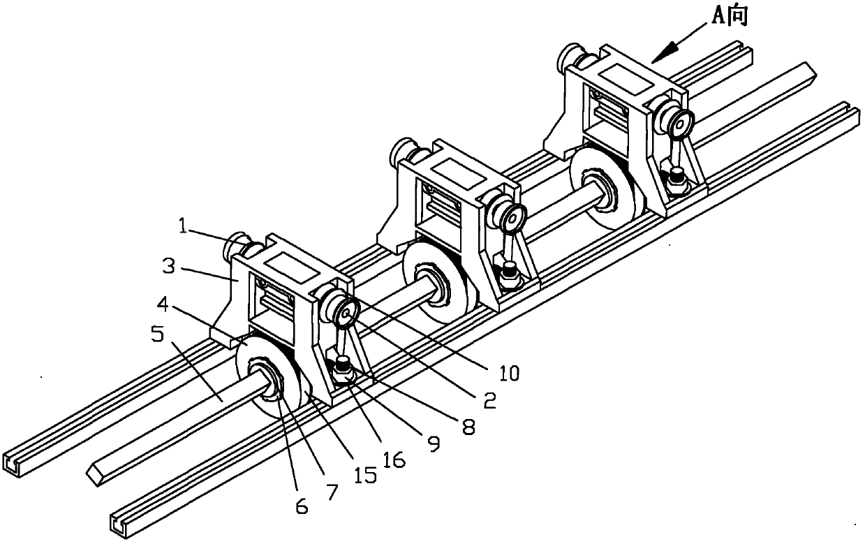 Movable type double rotary shuttle stent mechanism