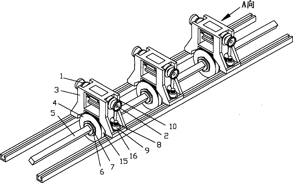 Movable type double rotary shuttle stent mechanism