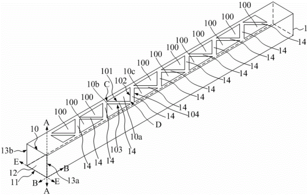 House frame and hollow crossbeam thereof