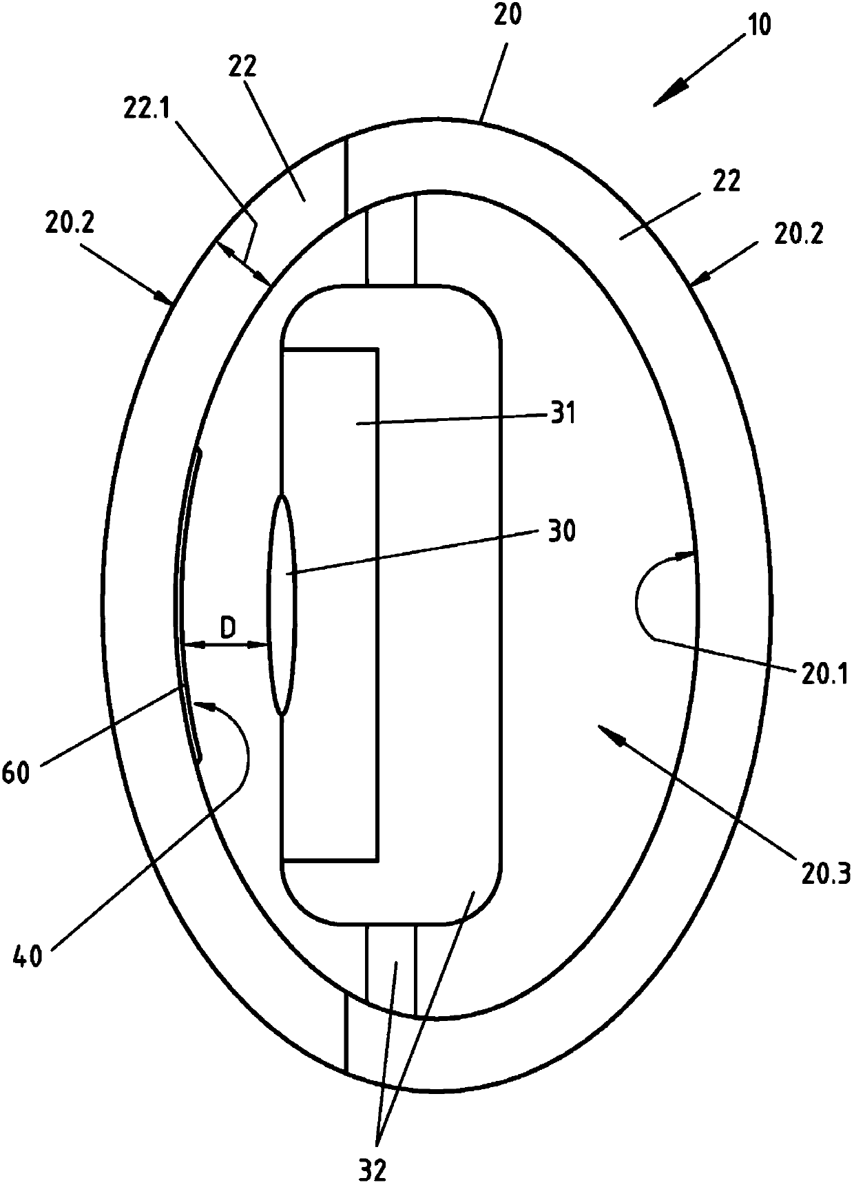 Exterior door handle for a vehicle