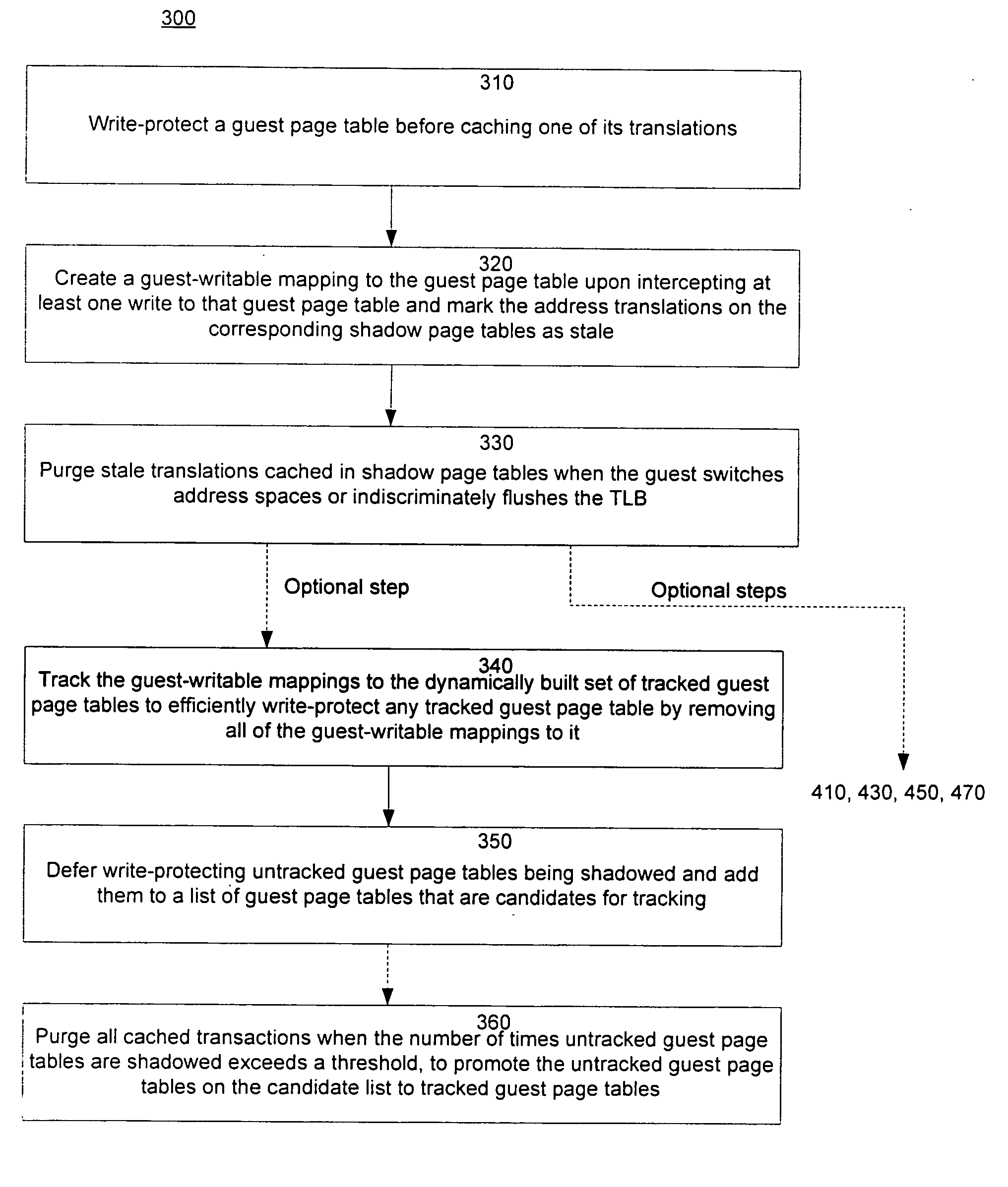 Method and system for caching address translations from multiple address spaces in virtual machines