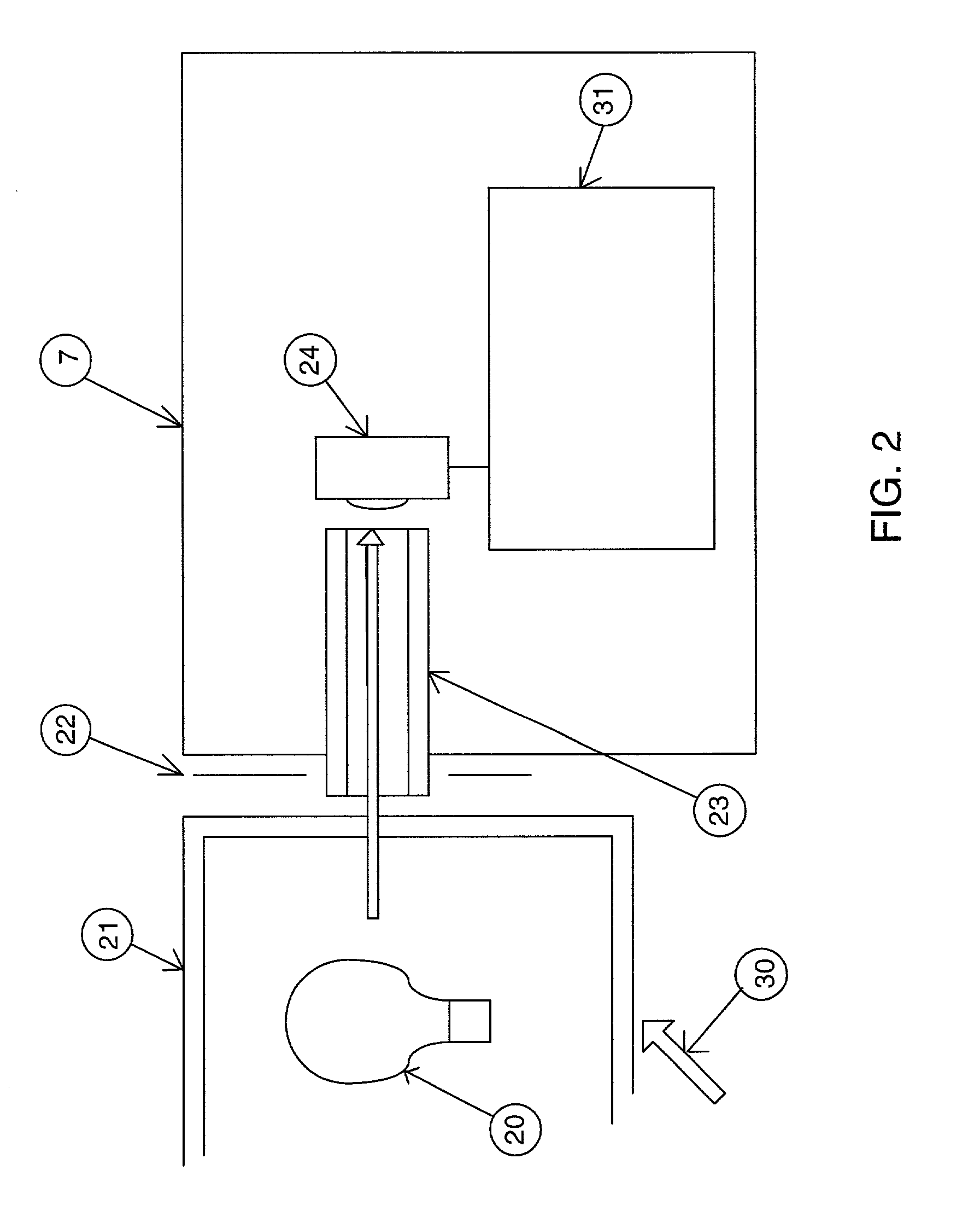 Light activated optical parking guide