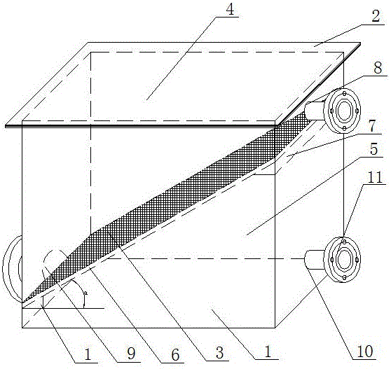 Leachate suspended matter removal device for garbage power plant