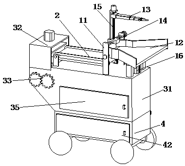 Iron ore mining and machining integrated device