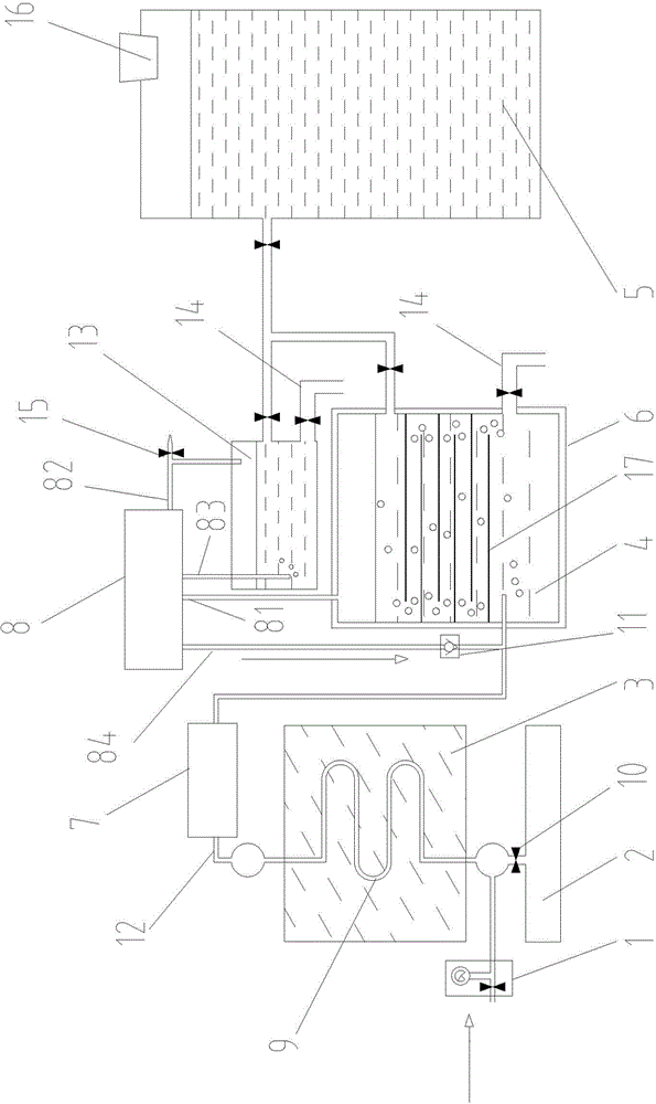 Method for laboratory treatment of high-temperature h2s/co2 mixed tail gas