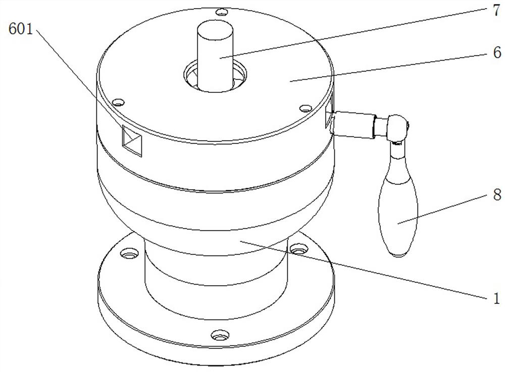 Radial direct-acting type clamping device